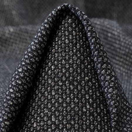WOOL, LINEN BLEND, MICRO DESIGN, BLACKENED PEARL