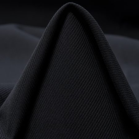 DOUBLE, TWILL, COTTON, RAVEN BLACK