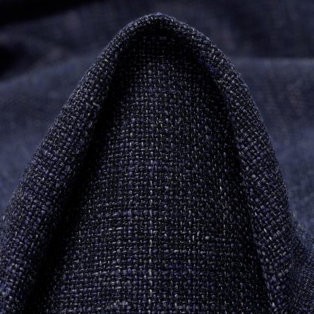 LINEN, WOOL, MELANGE, BLUE INDIGO