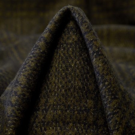 JERSEY, VISCOSE, CHECK, BURNT OLIVE