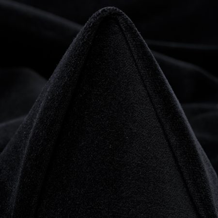 VELVET, COTTON, ELASTIC, RAVEN BLACK