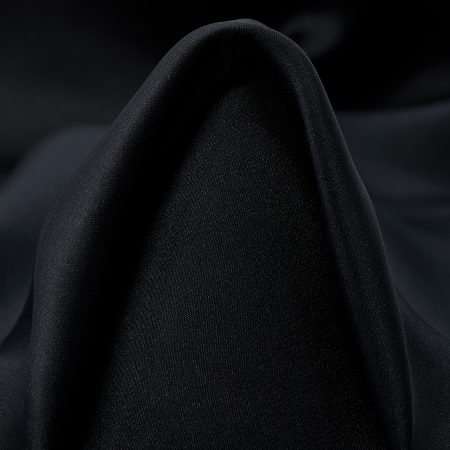 VOILE, CUPRO, SILK, RAVEN BLACK