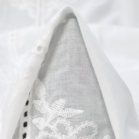 BATISTE, COTTON, EMBROIDERED, BRILLIANT WHITE