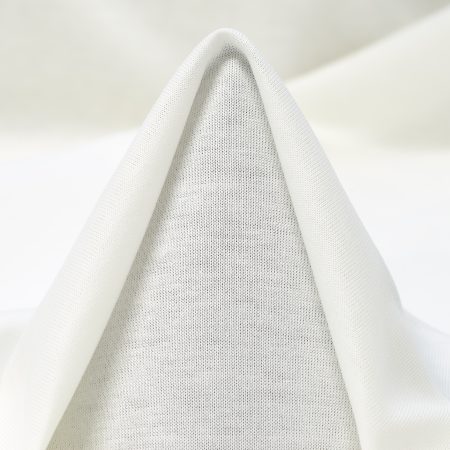 SINGLE JERSEY, COTTON, COATED, SNOW WHITE