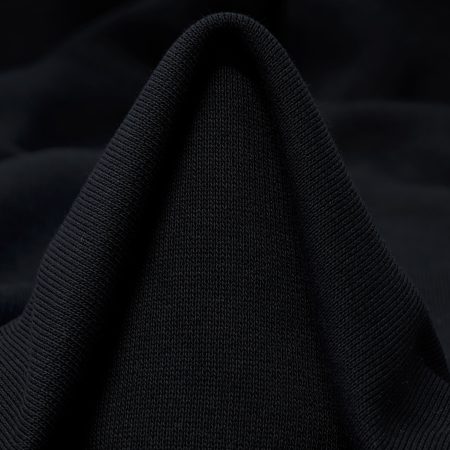 FRENCH TERRY, COTTON, RAVEN BLACK