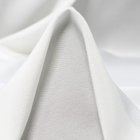 CRÊPE DE CHINE, SILK, BRILLIANT WHITE
