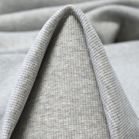 RIB JERSEY, COTTON, ELASTIC, LUNAR ROCK