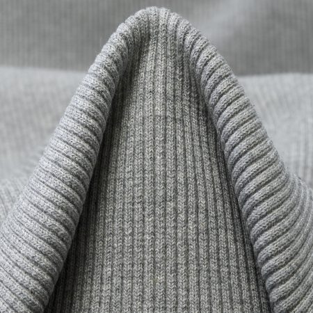 RIB JERSEY, COTTON, ELASTIC, MIRAGE GRAY