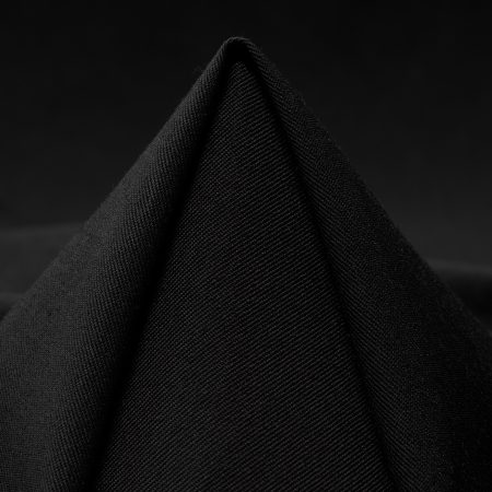 TWILL, WOOL, RAVEN BLACK