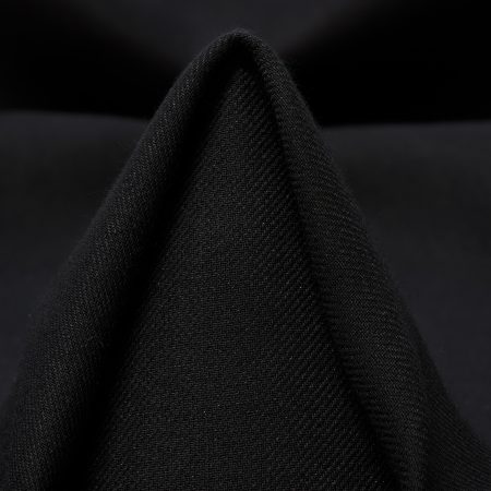 TWILL, VISCOSE, JET BLACK