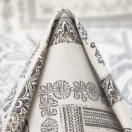 POPLIN, COTTON, PRINTED, SNOW WHITE&RAVEN BLACK