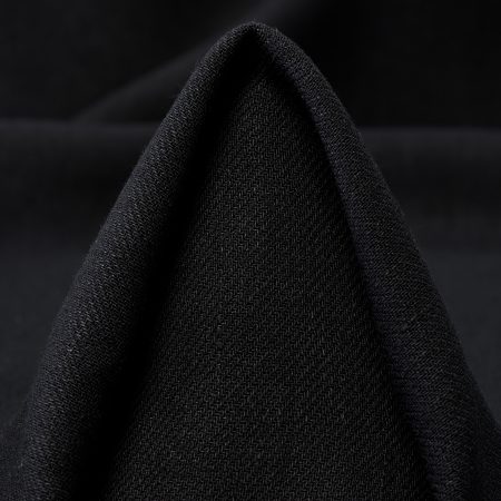 TWILL, LINEN, VISCOSE, JET BLACK