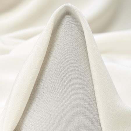 CRÊPE DE CHINE, SILK, LUCENT WHITE