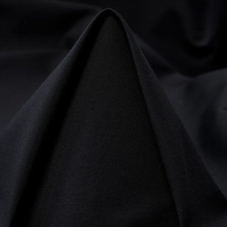 POPLIN, COTTON BLEND, VISCOSE BLEND, JET BLACK