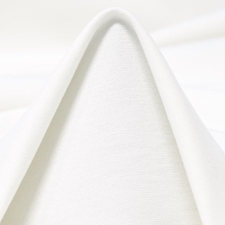 JERSEY, RECYCLED VISCOSE, PUNTO MILANO, BRILLIANT WHITE