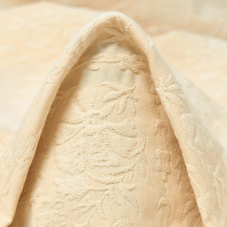 JACQUARD, COTTON, FLORAL, ANTIQUE WHITE