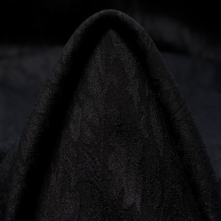 JACQUARD, FLORAL, TONE ON TONE, RAVEN BLACK