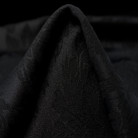 JACQUARD, FLORAL, TONE ON TONE, RAVEN BLACK