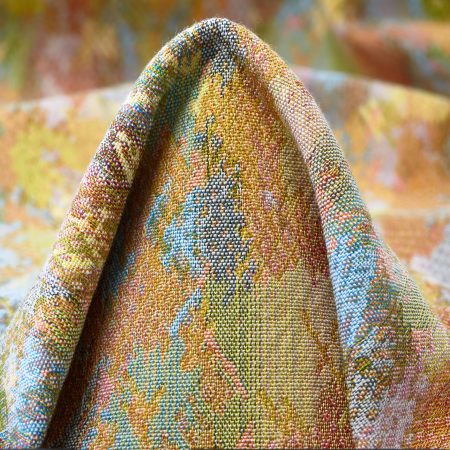JACQUARD, COTTON BLEND, ELASTIC, TRANSPARENT YELLOW&CROCUS
