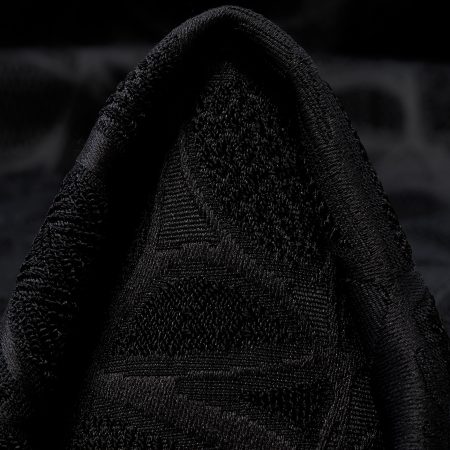 JACQUARD, ACETATE, TONE ON TONE, RAVEN BLACK