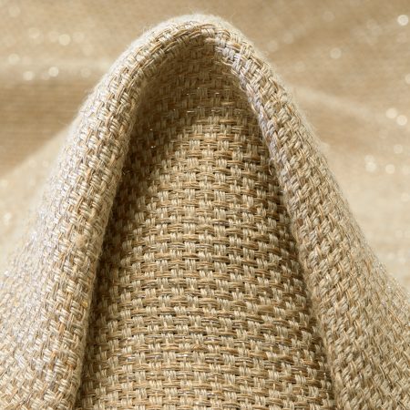 LINEN, LUREX, SHIMMERING, FEATHER GRAY&SILVER