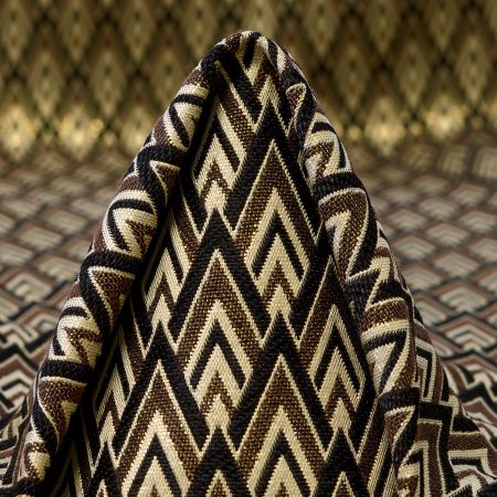 JACQUARD, ACETATE, COTTON BLEND, BONE WHITE&RICH GOLD