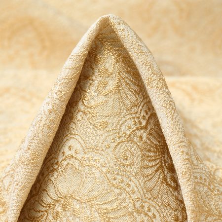 JACQUARD, ACETATE, SHIMMERING, CRÈME BRÛLÉE&GILDED BEIGE