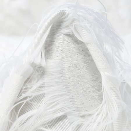 JACQUARD, FIL COUPÉ, VISCOSE, SNOW WHITE