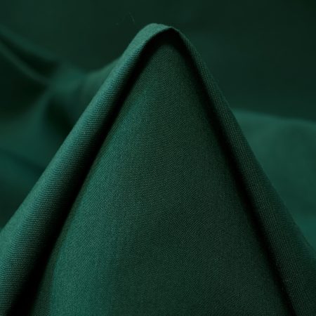 POPLIN, COTTON, SILK, DARK GREEN
