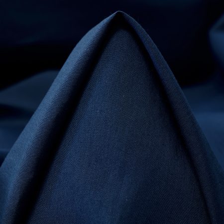 POPLIN, COTTON, SILK, DARK DENIM