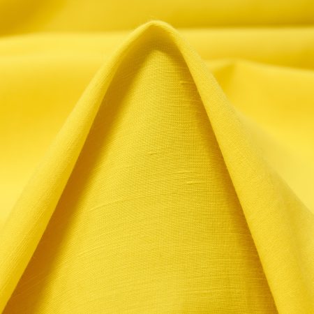 SATIN, LINEN, VISCOSE, YELLOW BALLOON