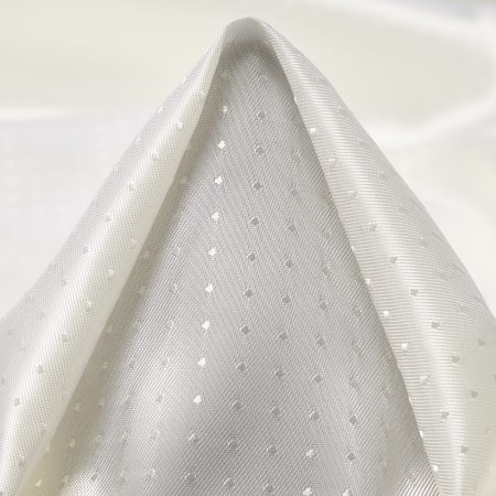 LINING, VISCOSE, DOTS, BRILLIANT WHITE
