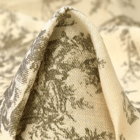 TWILL, LINEN, TOILE DE JOUY, ANTIQUE WHITE&GREIGE