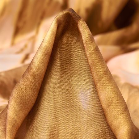 SATIN, VISCOSE, PRINTED, APRICOT ILLUSION&MAHOGANY