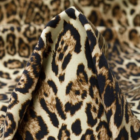 TWILL, TENCEL, ANIMAL, TOBACCO BROWN