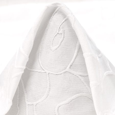 Jacquard, Tone on Tone, Floral, Snow White