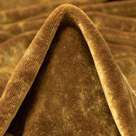 Velvet, Viscose, Bronze Brown