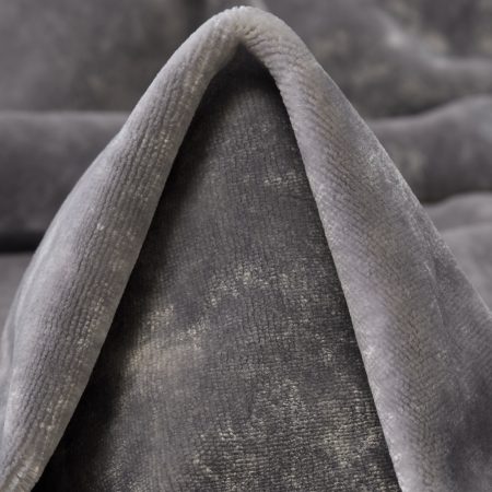 Velvet, Viscose, Charcoal Gray