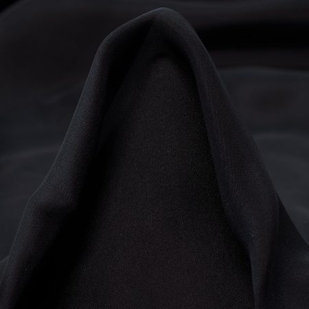 Chiffon, Silk, Raven Black