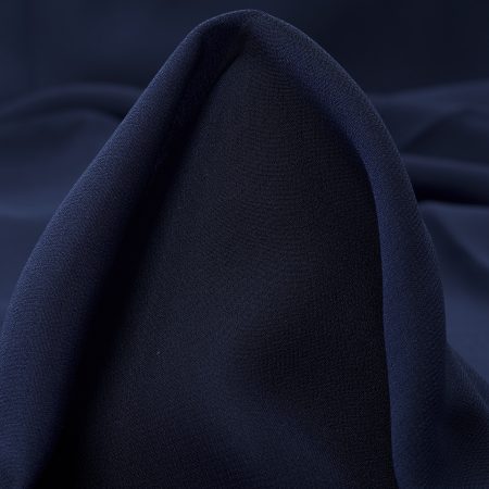 Silk, Chiffon, Denim Blue