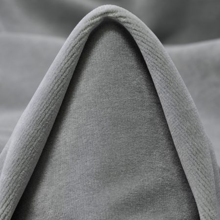 Velvet, Cotton, Mirage Gray