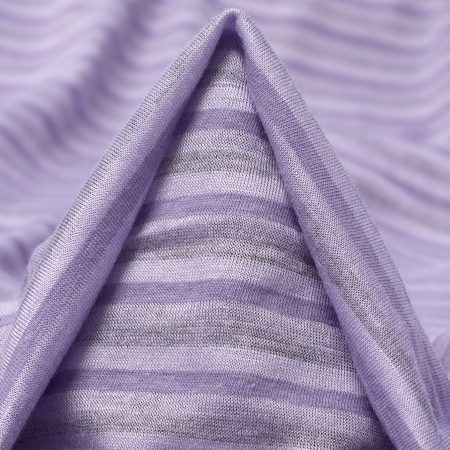Single Jersey, Cotton, Stripes, Viola