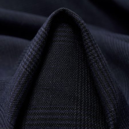 Linen, Virgin Wool, Check, Vulcan