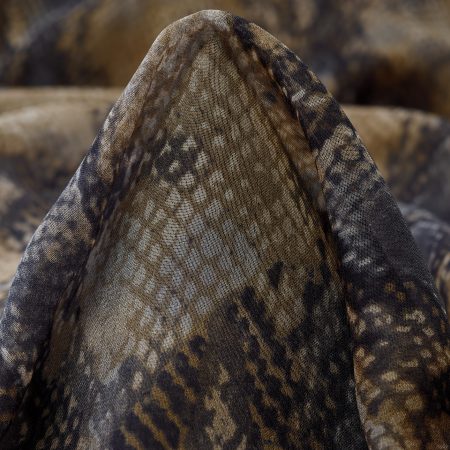 Silk, Chiffon, Animal, Dusty Olive