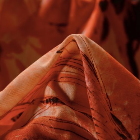 Jersey, Viscose, Printed, Pink Flamingo