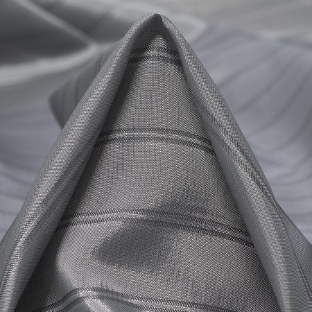 Cupro, Lining, Stripes, Fog