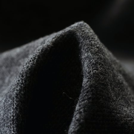 Jersey, Wool, Melange, Black Sand