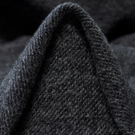 Jersey, Wool, Melange, Black Sand