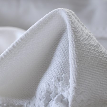 Jersey, Jacquard, Brilliant White