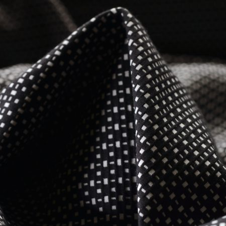 Jacquard, Double, Cotton Elastic, Kit&Raven Black